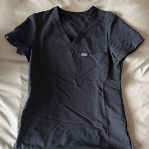 Figs Catarina scrub top grey